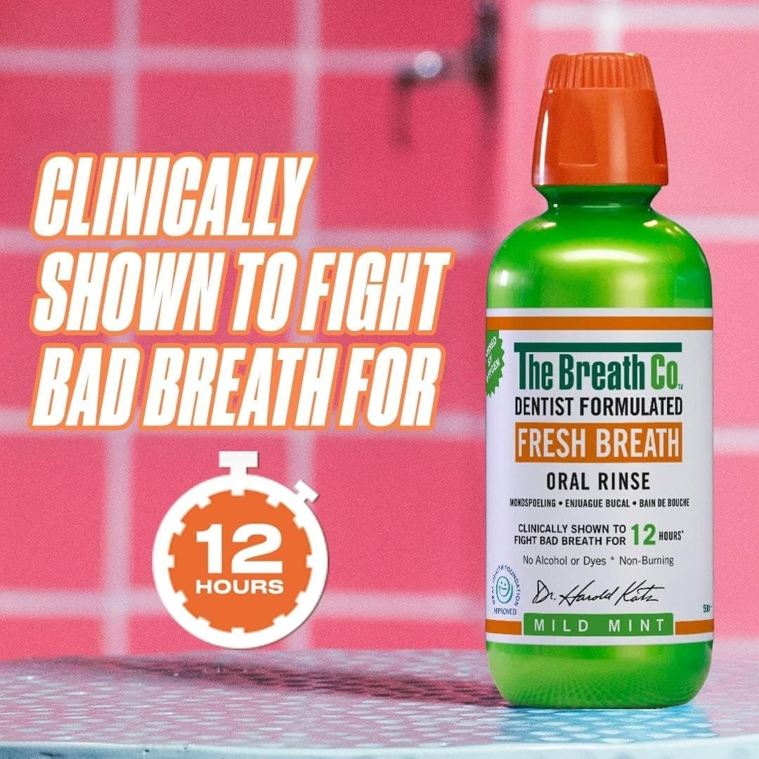Alcohol-Free Anti-Halitosis Mouthwash Mild Mint Flavor - 500 ml
