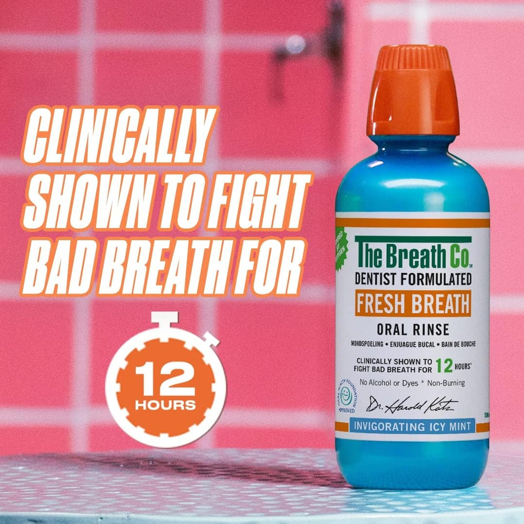 Alcohol-Free Anti-Halitosis Mouthwash Icy Mint Flavor - 500 ml