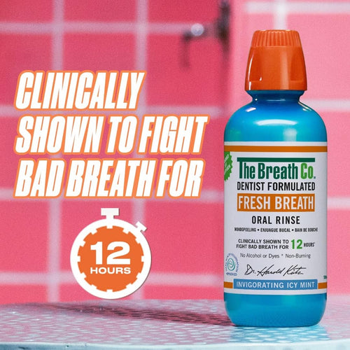 Alcohol-Free Anti-Halitosis Mouthwash Icy Mint Flavor - 500 ml