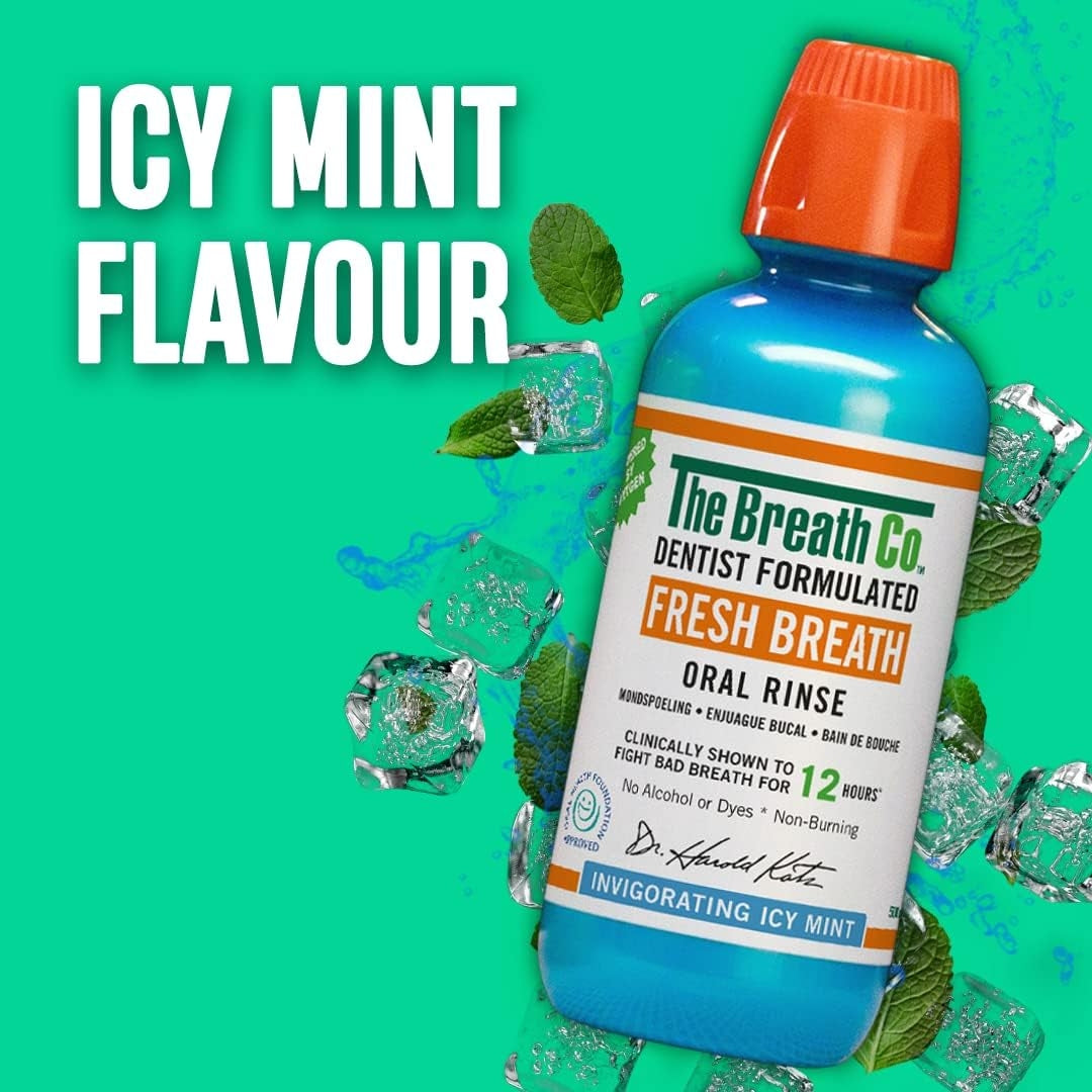 Enjuague Bucal sin Alcohol Anti Halitosis Sabor Icy Mint - 500 ml